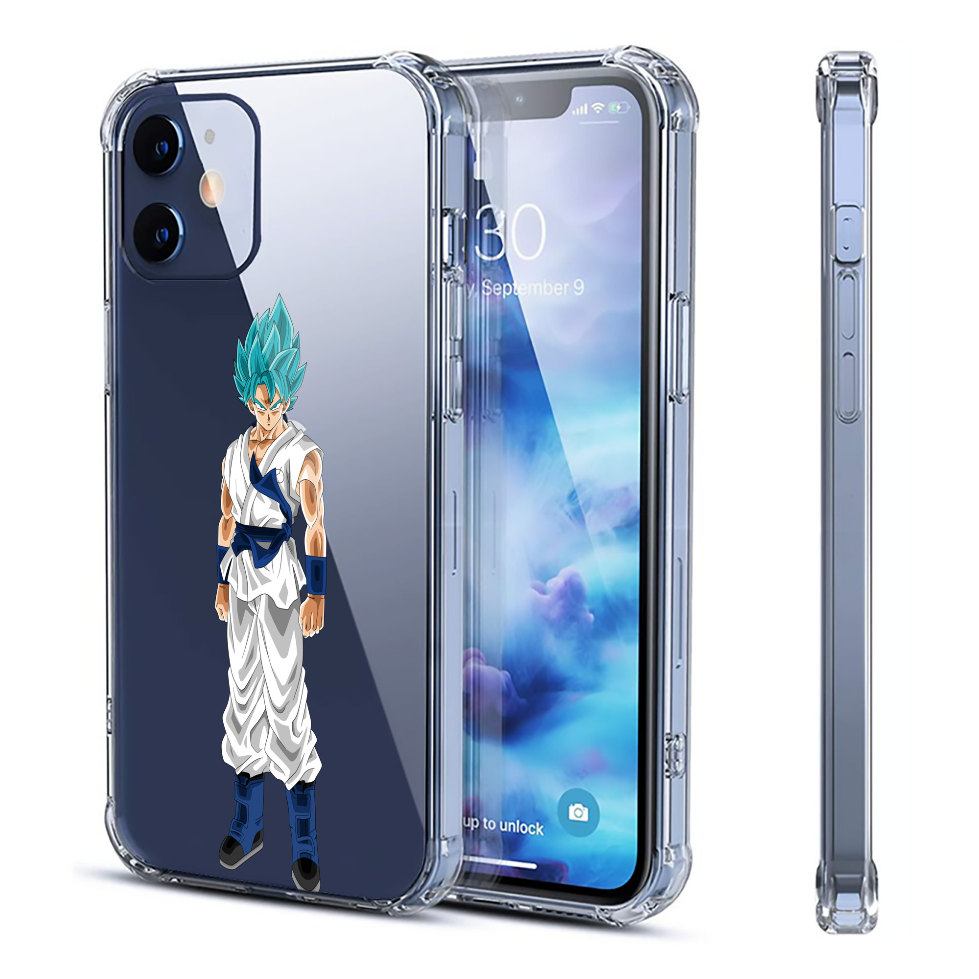 （画像用） ドラゴンボール 孫 悟飯（そんごはん）DRAGON BALL Son Gohan 【iPhone 12シリーズ対応】透明スマホケース（クリアソフトケース）